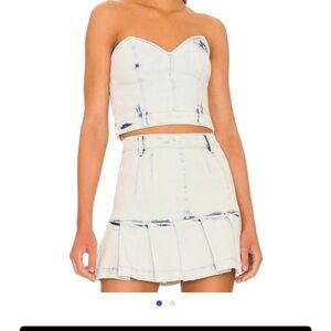 Retrofete Denim Skirt set